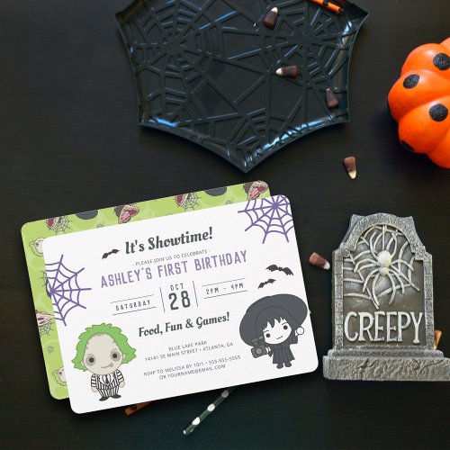 Beetlejuice Birthday Invitation