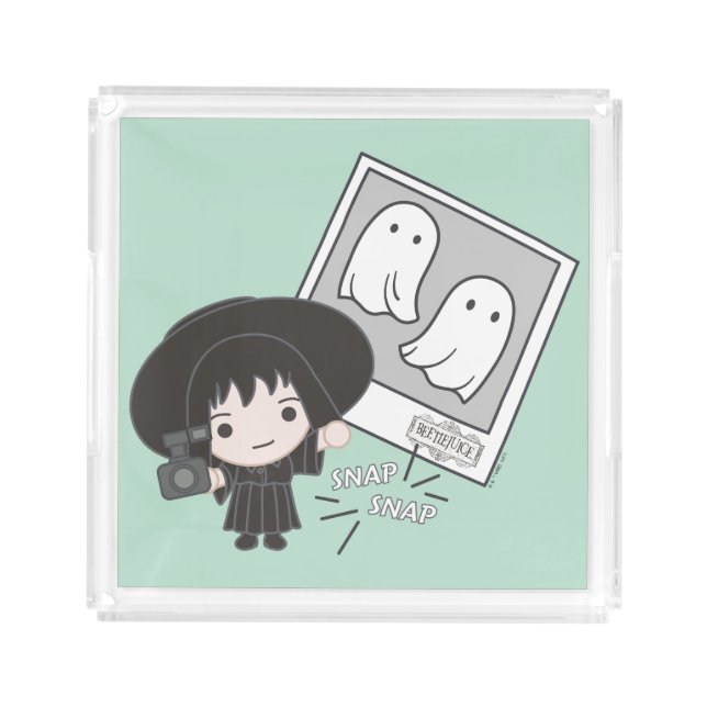 Beetlejuice | Chibi Lydia Ghost Photography Acrylic Tray (Front)