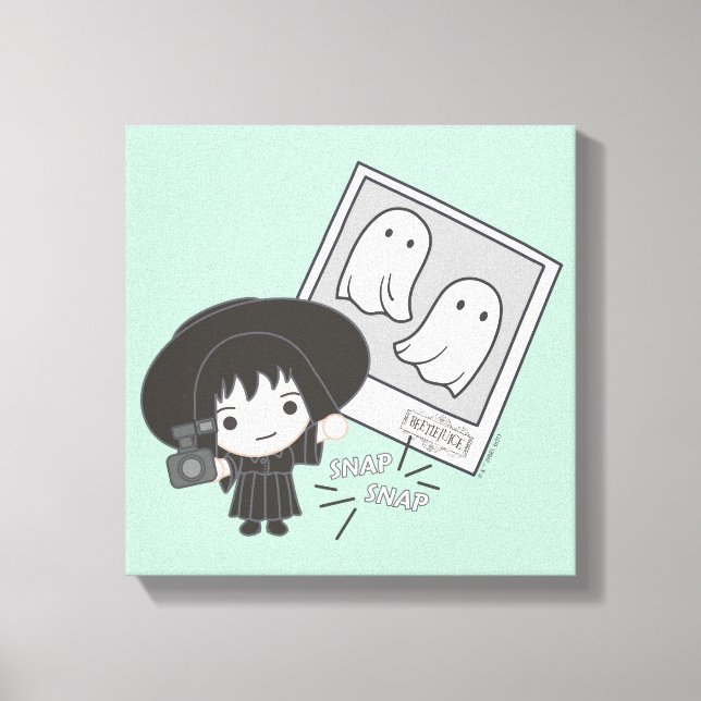 Beetlejuice | Chibi Lydia Ghost Photography Canvas Print (Front)