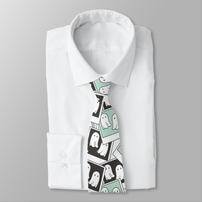 Beetlejuice | Chibi Lydia Ghost Photography Neck Tie (Tied)