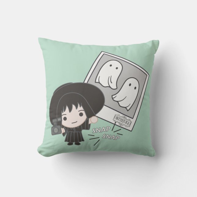 Beetlejuice | Chibi Lydia Ghost Photography Throw Pillow (Front)