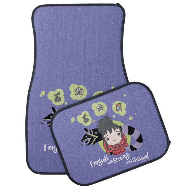 Beetlejuice | Chibi Lydia "Strange and Unusual" Car Floor Mat (Set)