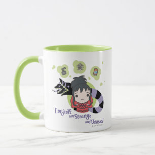 Beetlejuice   Chibi Lydia "Strange and Unusual" Mug