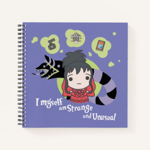 Beetlejuice   Chibi Lydia "Strange and Unusual" Notebook