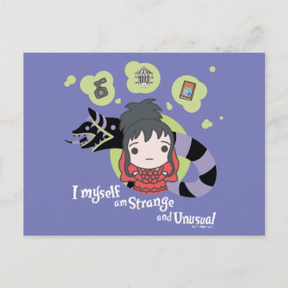 Beetlejuice | Chibi Lydia "Strange and Unusual" Postcard