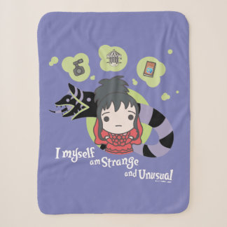 Beetlejuice | Chibi Lydia "Strange and Unusual" Sherpa Blanket