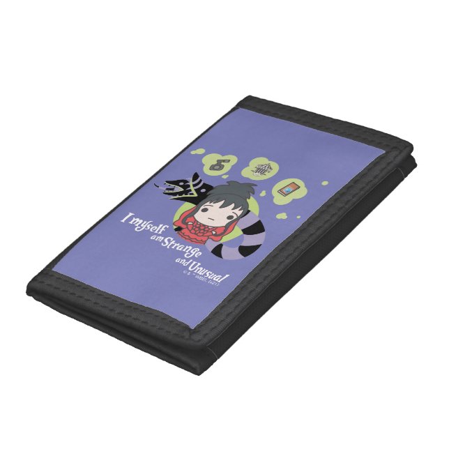 Beetlejuice | Chibi Lydia "Strange and Unusual" Trifold Wallet (Bottom)