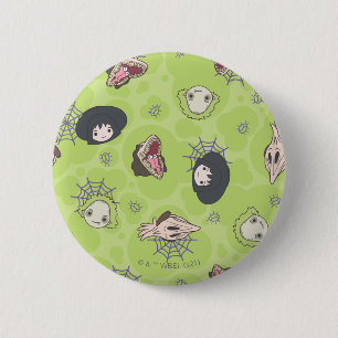Beetlejuice   Cute Chibi Toss Pattern Button