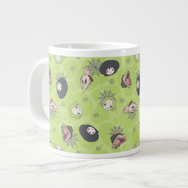 Beetlejuice | Cute Chibi Toss Pattern Giant Coffee Mug (Front Left)
