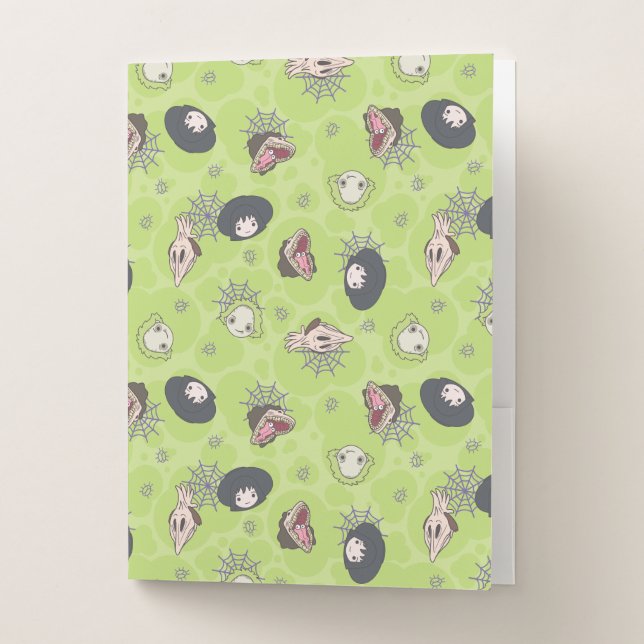 Beetlejuice | Cute Chibi Toss Pattern Pocket Folder (Front)