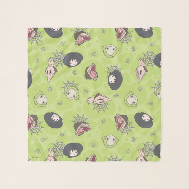 Beetlejuice | Cute Chibi Toss Pattern Scarf (Front)