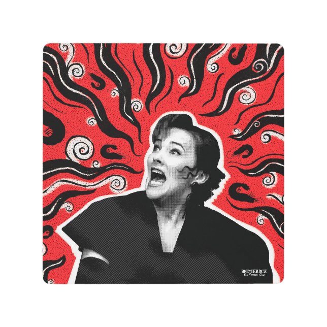 Beetlejuice | Delia Deetz Metal Print (Front)