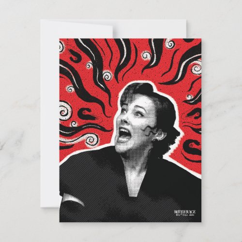 Beetlejuice  Delia Deetz Note Card