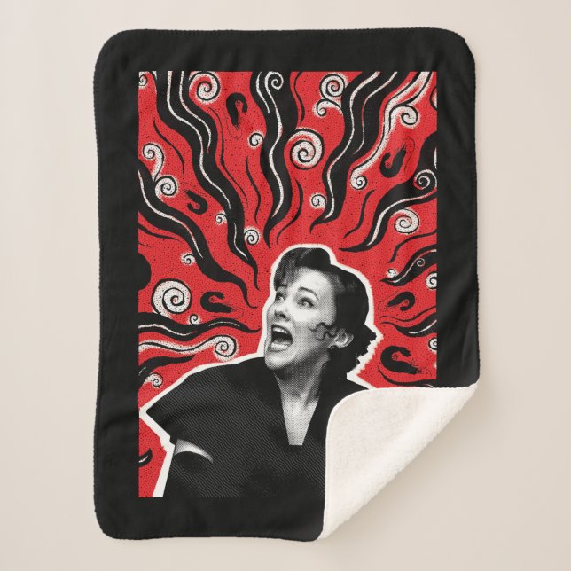 Beetlejuice | Delia Deetz Sherpa Blanket (Front)
