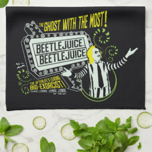 Beetlejuice "Ghost With The Most" Marquee Kitchen Towel