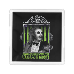 Beetlejuice   "Ghost With The Most" Portrait Acrylic Tray