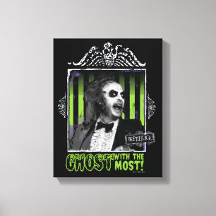 Beetlejuice "Ghost With The Most" Portrait Canvas Print
