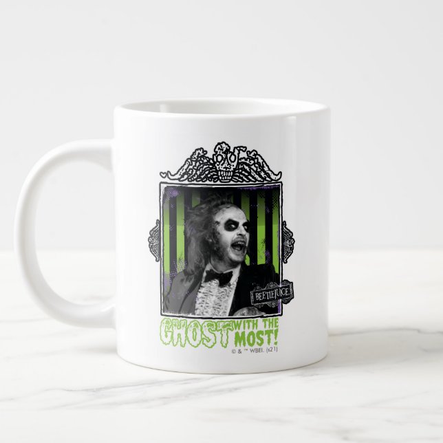 Beetlejuice | "Ghost With The Most" Portrait Giant Coffee Mug (Left)