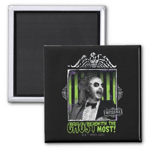 Beetlejuice  Ghost With The Most Portrait Magnet