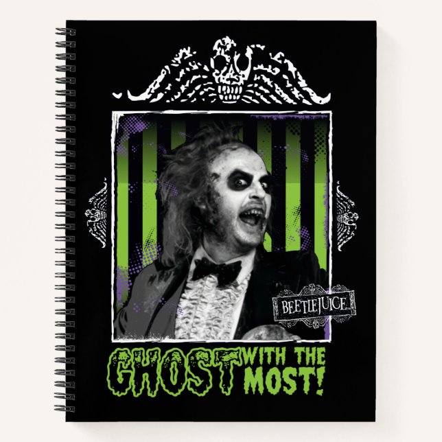Beetlejuice | "Ghost With The Most" Portrait Notebook (Front)