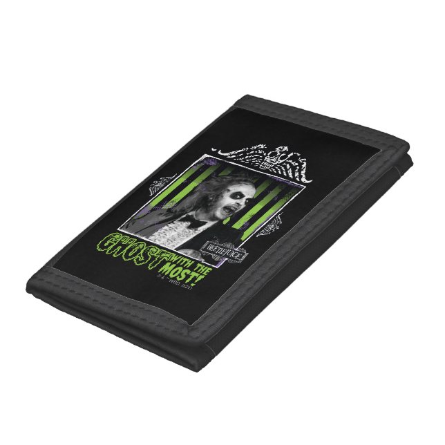 Beetlejuice | "Ghost With The Most" Portrait Trifold Wallet (Bottom)