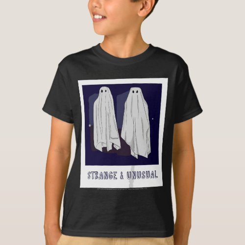 Beetlejuice Ghosts Strange And Unusual Text Poster T_Shirt