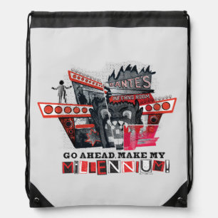 Beetlejuice   Go Ahead Make My Millennium Drawstring Bag