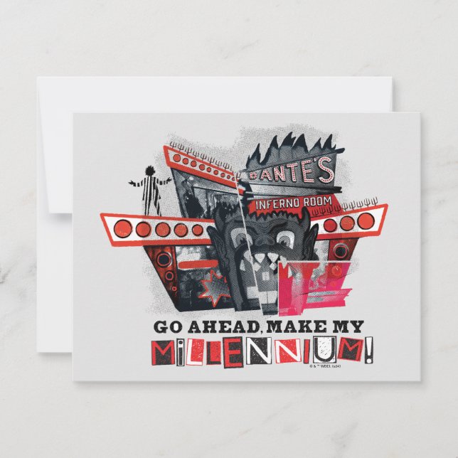 Beetlejuice | Go Ahead Make My Millennium Note Card (Front)