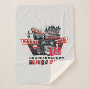 Beetlejuice Go Ahead Make My Millennium Sherpa Blanket