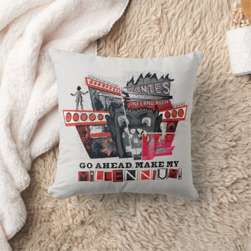 Beetlejuice  Go Ahead Make My Millennium Throw Pillow