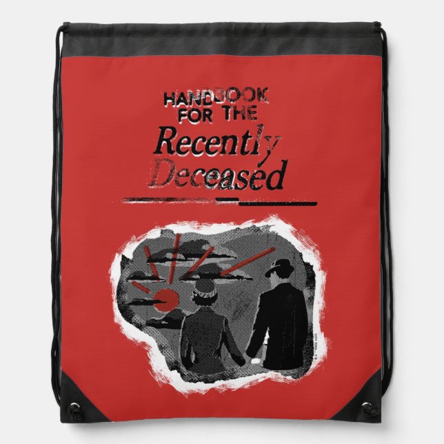 Beetlejuice | Handbook for the Recently Deceased Drawstring Bag (Front)