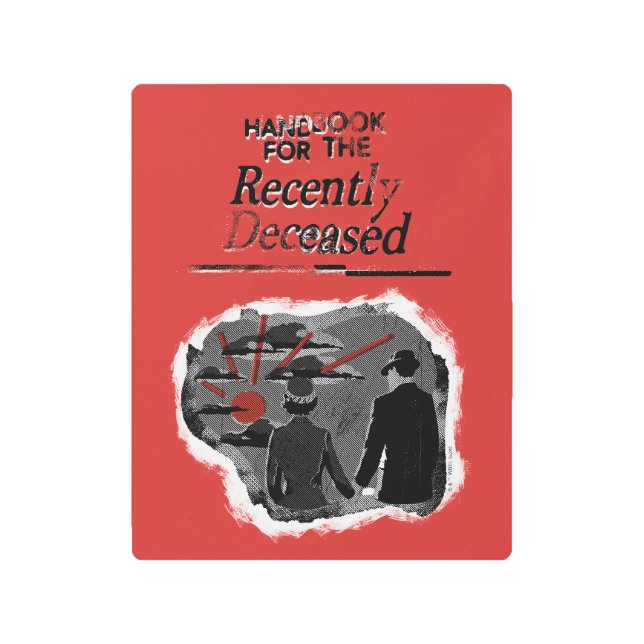 Beetlejuice | Handbook for the Recently Deceased Metal Print (Front)