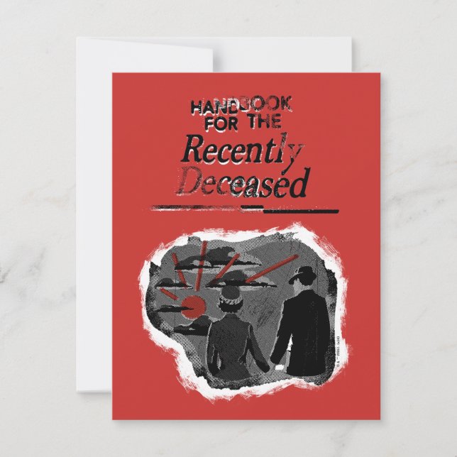 Beetlejuice | Handbook for the Recently Deceased Note Card (Front)