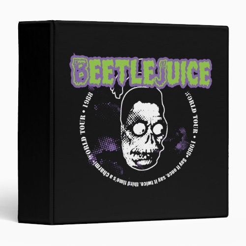 Beetlejuice  Harry the Hunter Shrunken Head 3 Ring Binder