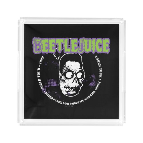 Beetlejuice  Harry the Hunter Shrunken Head Acrylic Tray