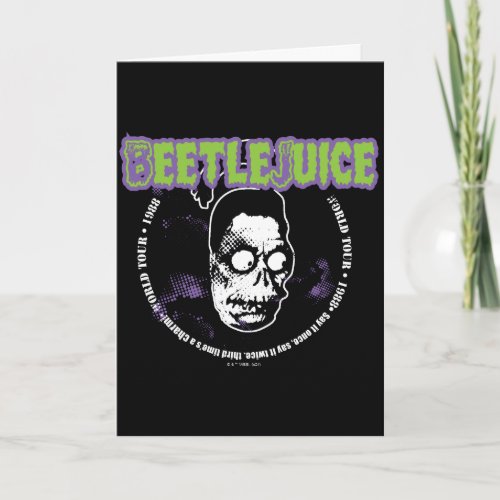 Beetlejuice  Harry the Hunter Shrunken Head Card