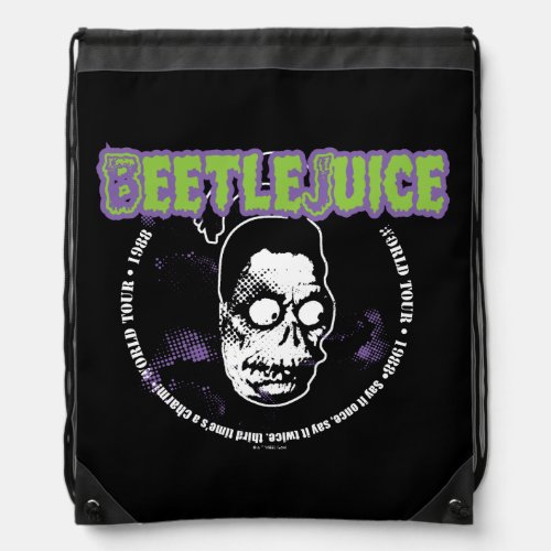 Beetlejuice  Harry the Hunter Shrunken Head Drawstring Bag