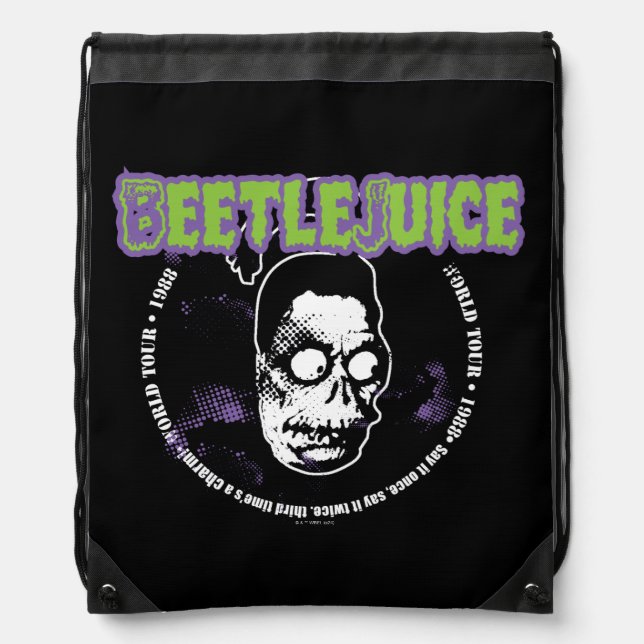 Beetlejuice | Harry the Hunter Shrunken Head Drawstring Bag (Front)