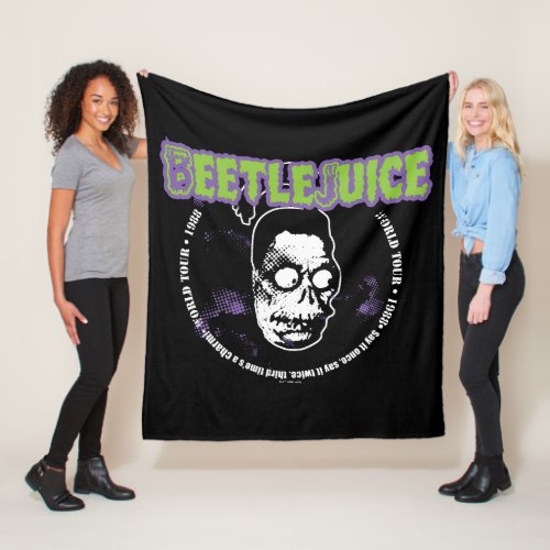 Beetlejuice  Harry the Hunter Shrunken Head Fleece Blanket