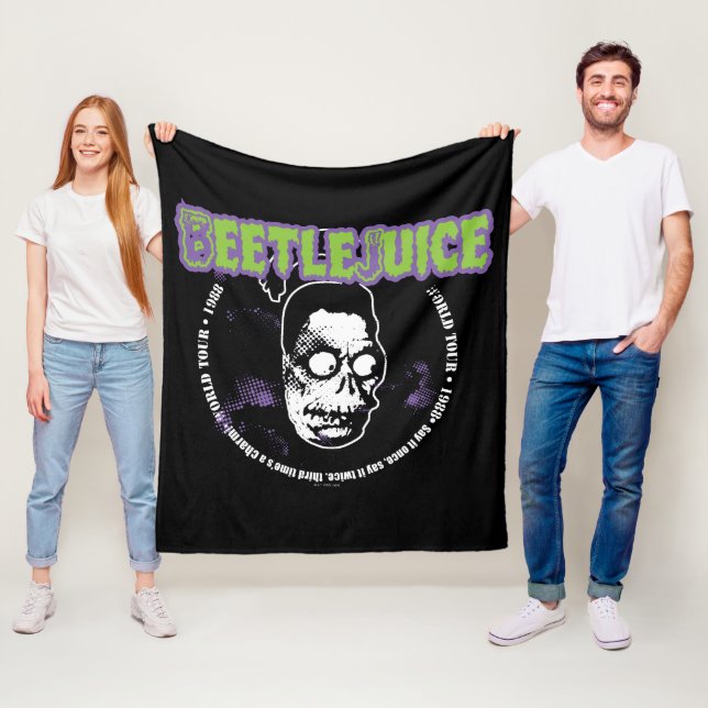 Beetlejuice | Harry the Hunter Shrunken Head Fleece Blanket (In Situ)