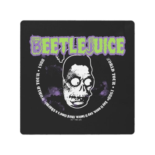 Beetlejuice  Harry the Hunter Shrunken Head Metal Print