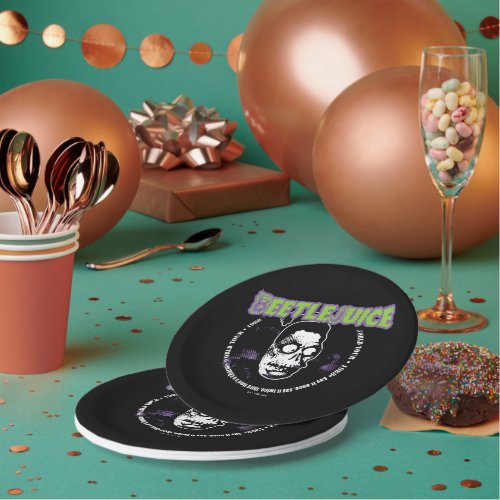 Beetlejuice  Harry the Hunter Shrunken Head Paper Plates