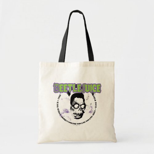 Beetlejuice  Harry the Hunter Shrunken Head Tote Bag