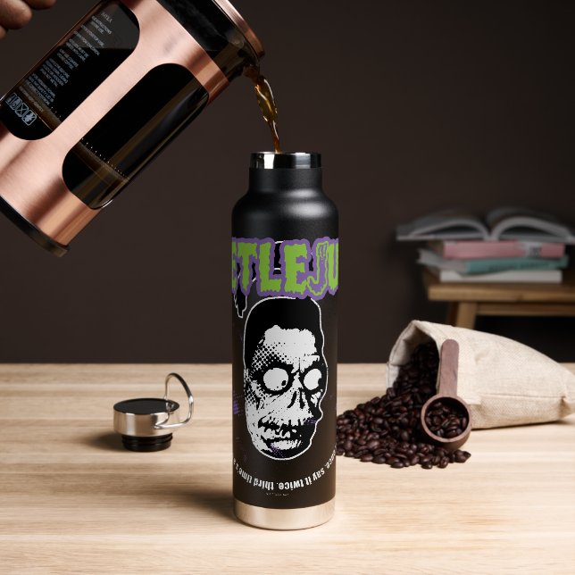 Beetlejuice | Harry the Hunter Shrunken Head Water Bottle (Coffee)