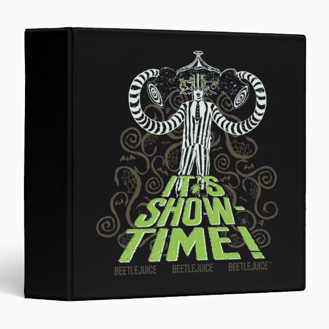Beetlejuice | It's Show Time! 3 Ring Binder (Front/Spine)