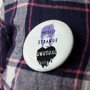 Beetlejuice   Lydia "Strange and Unusual" Graphic Button