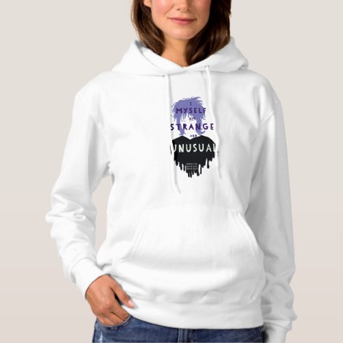 Beetlejuice  Lydia Strange and Unusual Graphic Hoodie