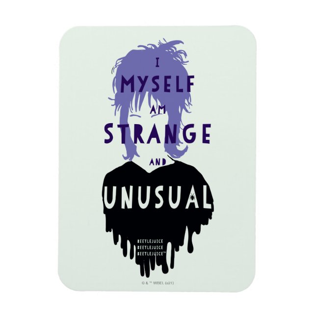 Beetlejuice | Lydia "Strange and Unusual" Graphic Magnet (Vertical)