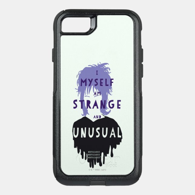 Beetlejuice | Lydia "Strange and Unusual" Graphic Otterbox iPhone Case (Back)