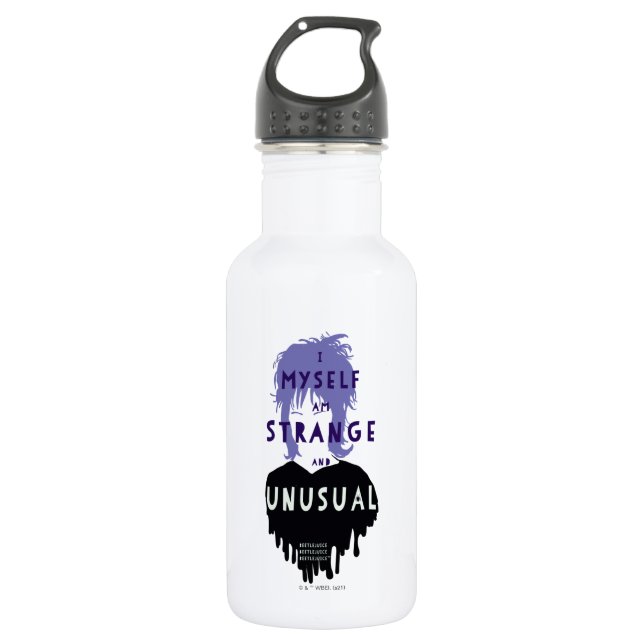 Beetlejuice | Lydia "Strange and Unusual" Graphic Stainless Steel Water Bottle (Front)